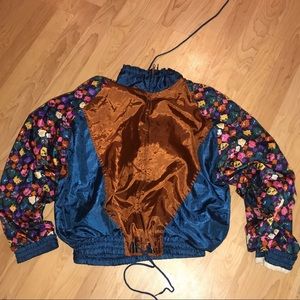 Flower Print Windbreaker